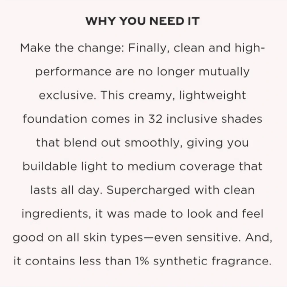 🌿 Bite Beauty Changemaker Supercharged Micellar Foundation M60